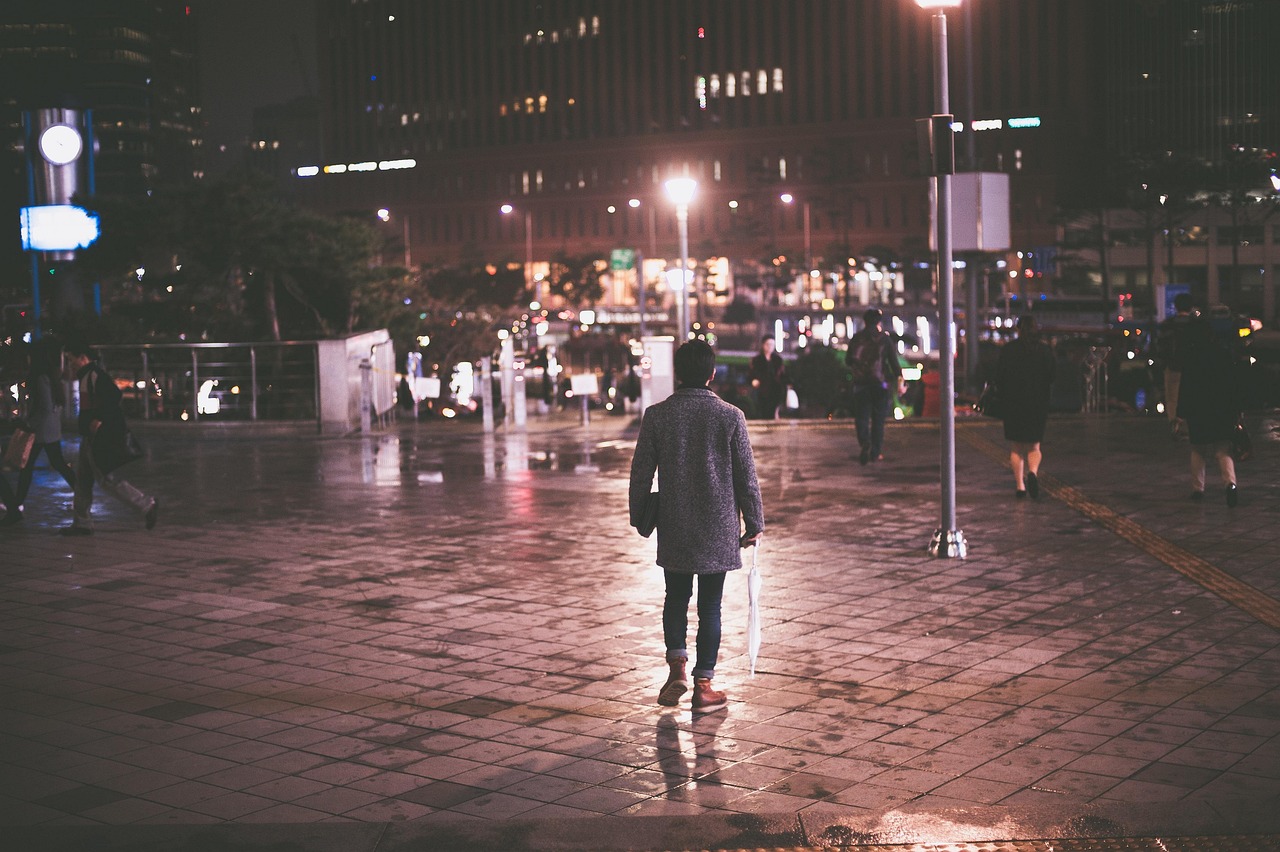 직장인 도심 사진