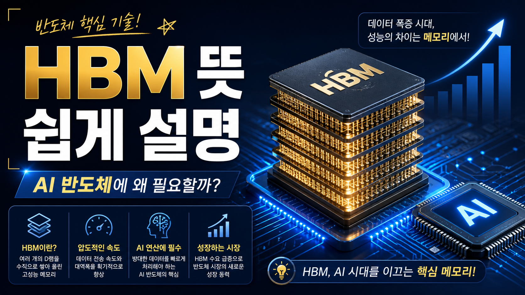 HBM 뜻과 AI 반도체에서 HBM이 필요한 이유