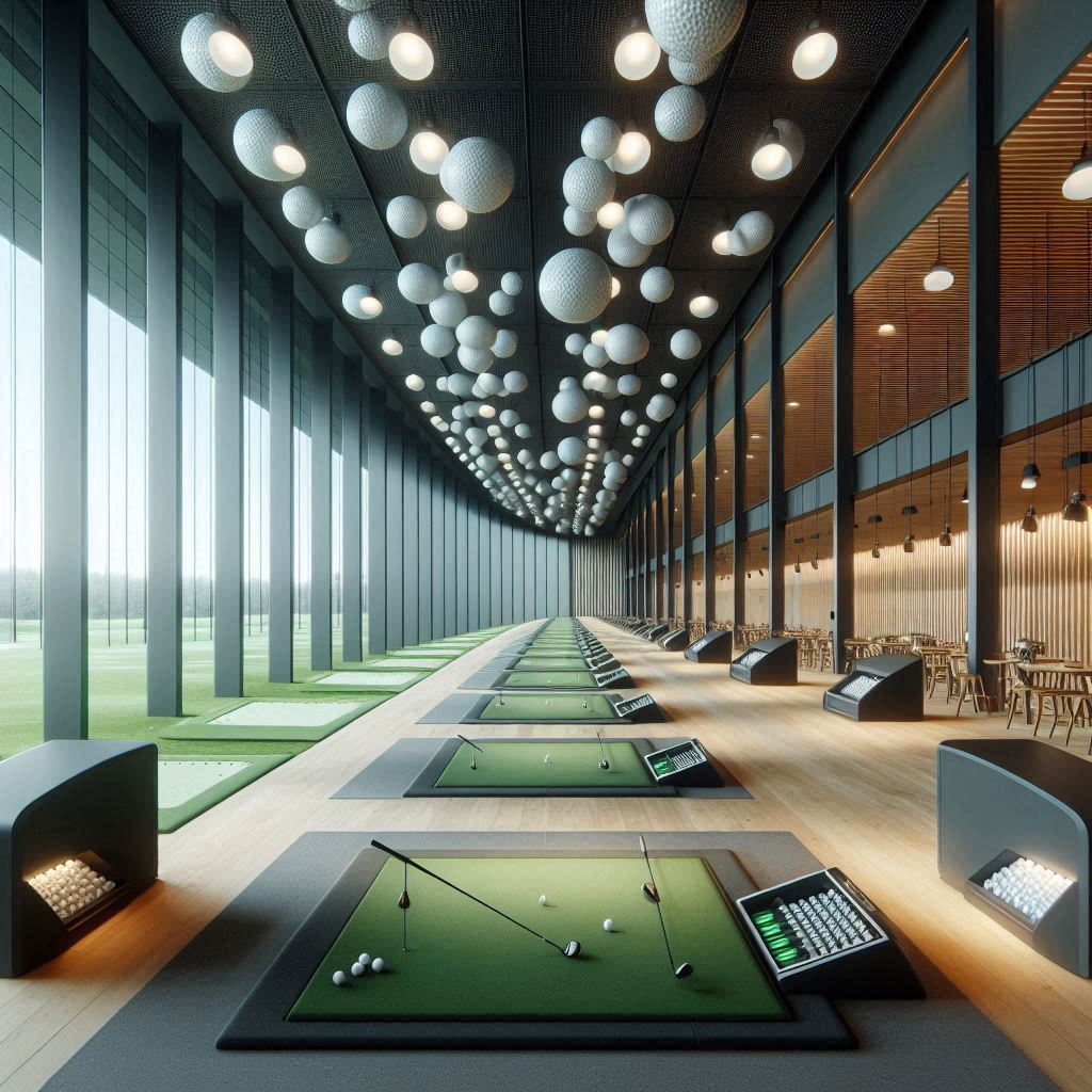 실내골프연습장 배경