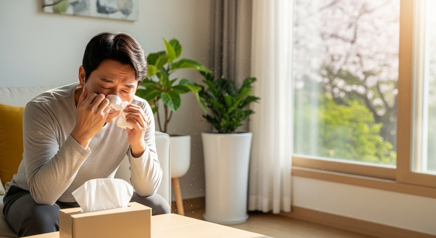 봄,꽃가루 알레르기 증상