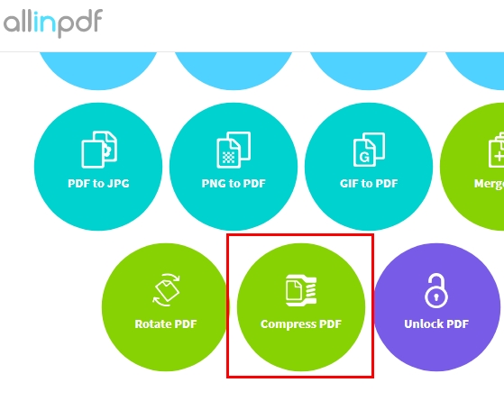 압축 PDF 클릭