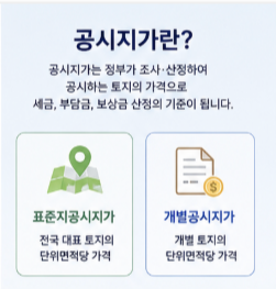 공시지가 조회 확인 바로가기