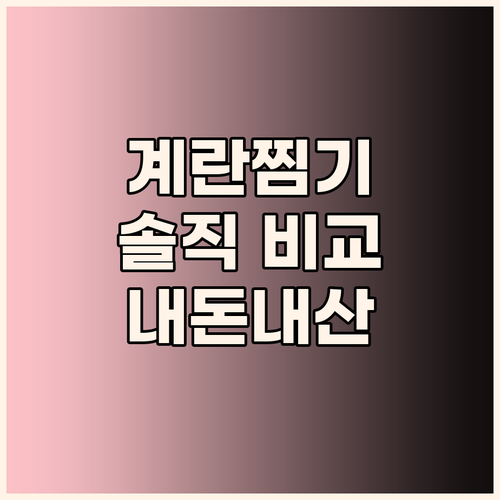 내돈내산 인기 계란찜기 전격 비교 꼼