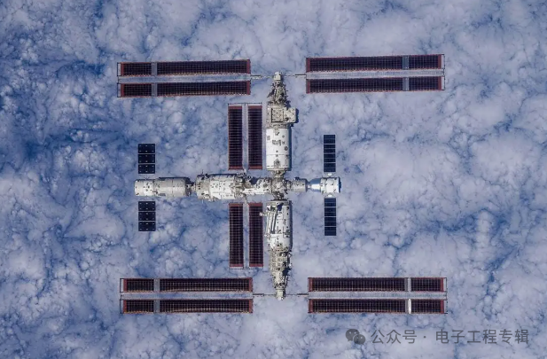 지구 궤도를 도는 톈궁 우주정거장