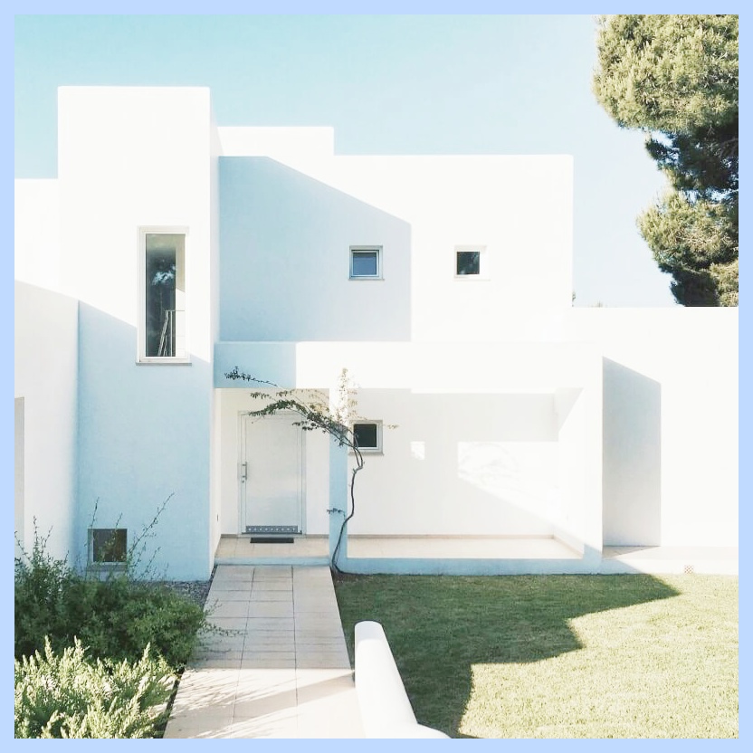 화이트 주택 앞