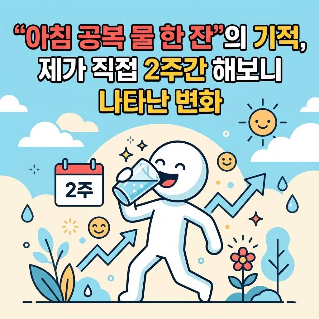 "아침 공복 물 한 잔"의 기적, 제가 직접 2주간 해보니 나타난 변화