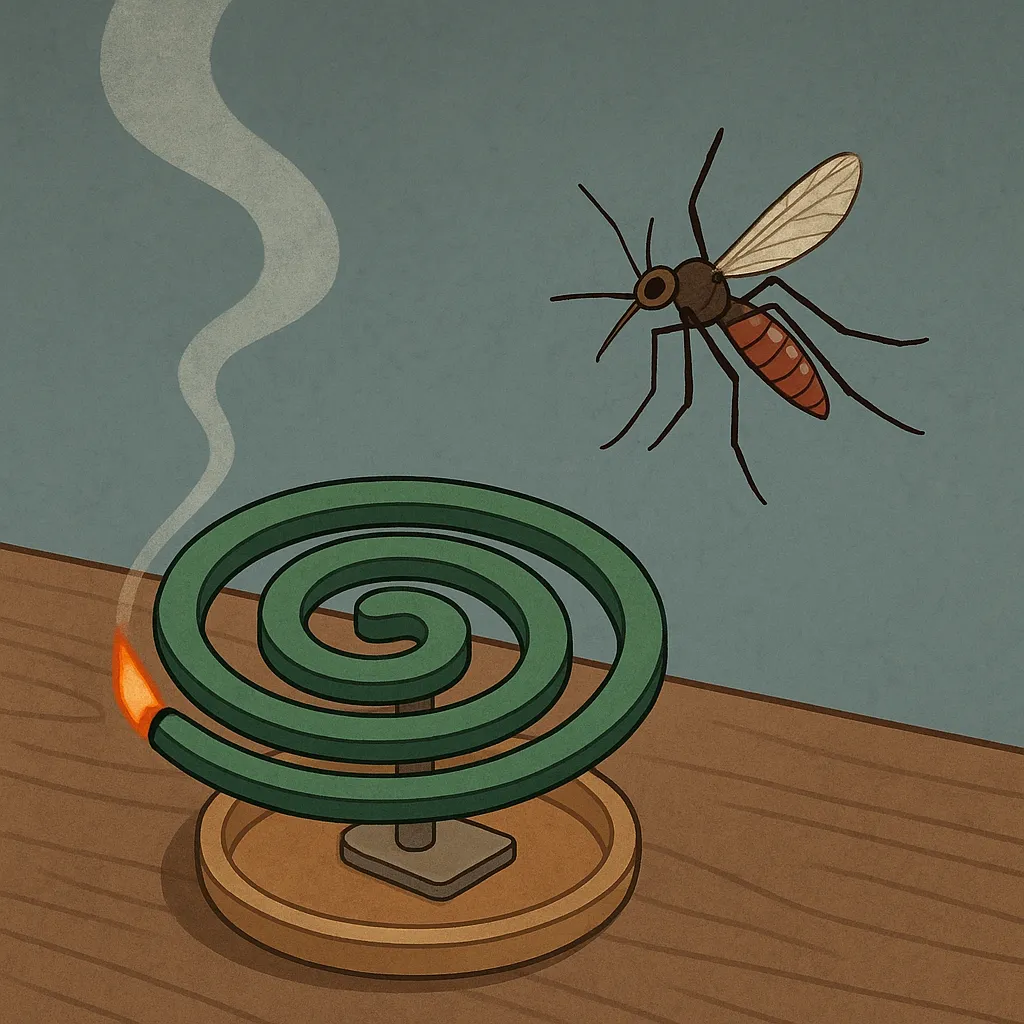 모기향과-그-주변을-날던-모기를-묘사한-일러스트