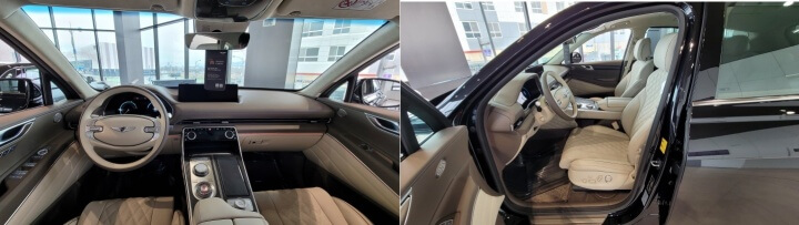 GV80 실내 1열 인테리어