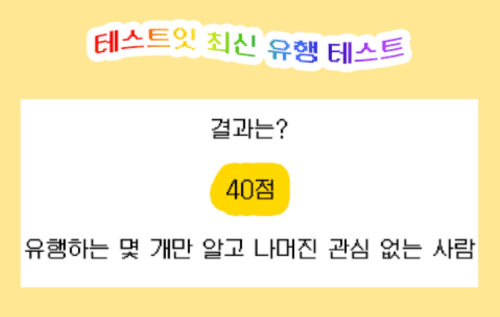테스트잇-최신-유행-테스트-점수