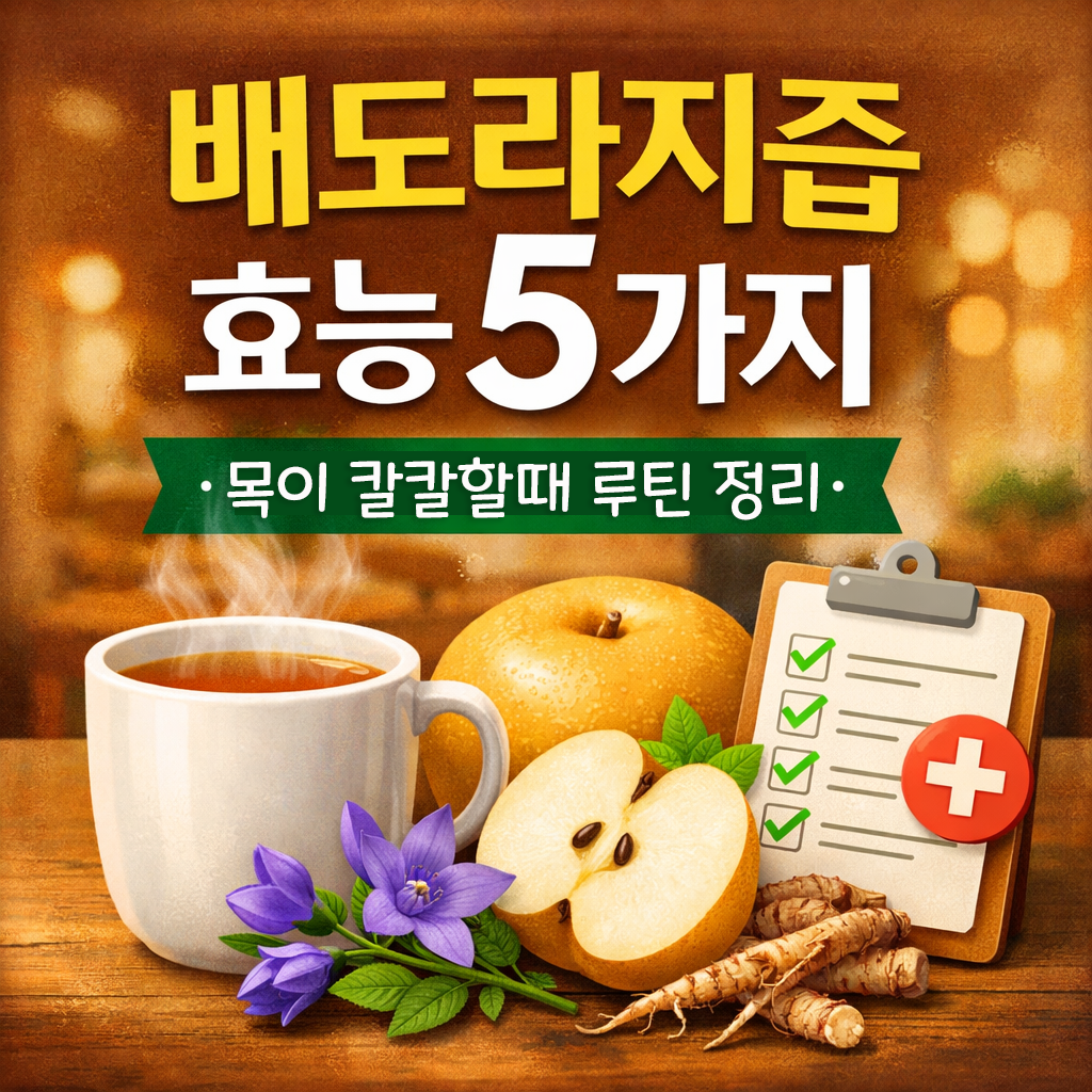 배도라지즙 효능 총정리 목이 칼칼할 때 왜 찾을까?
