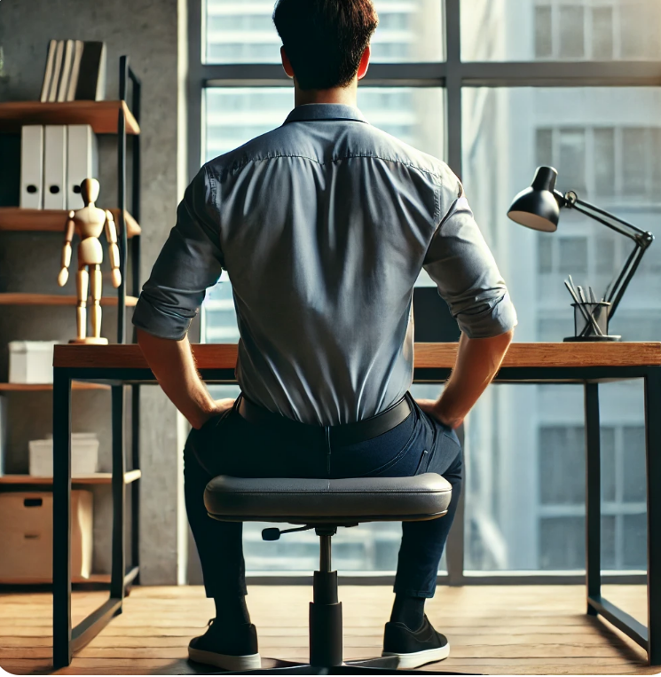 허리 꼿꼿이 세우기