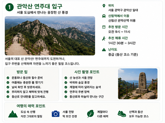관악산 연주대 입구