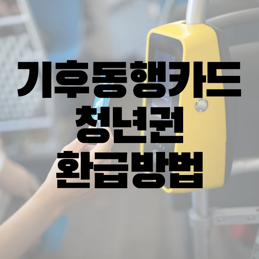기후동행카드 환급