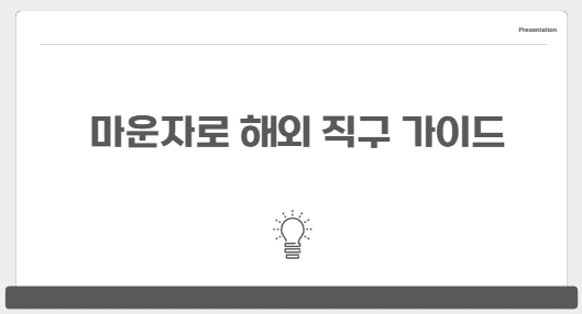 마운자로 해외직구 3분 완벽 가이드