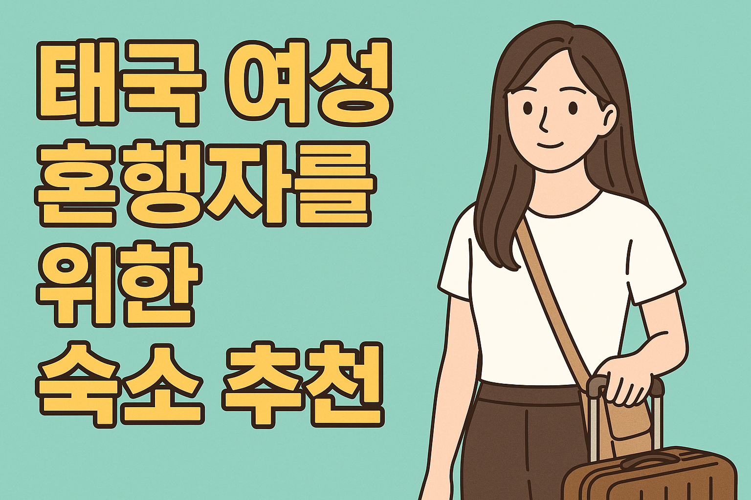 태국 여성 혼행자를 위한 숙소 추천