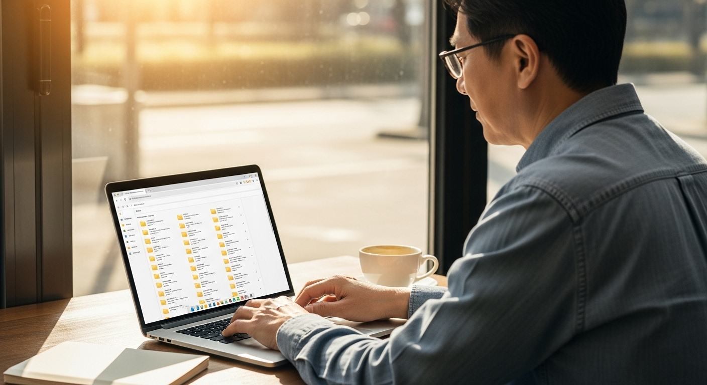 구글 드라이브 폴더 작업 중인 모습