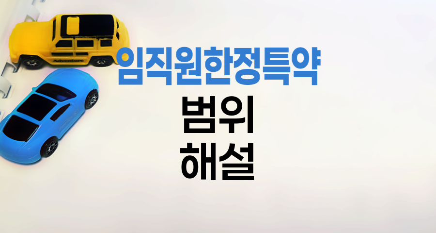 현대해상 자동차보험 임직원한정특약 범위 해설