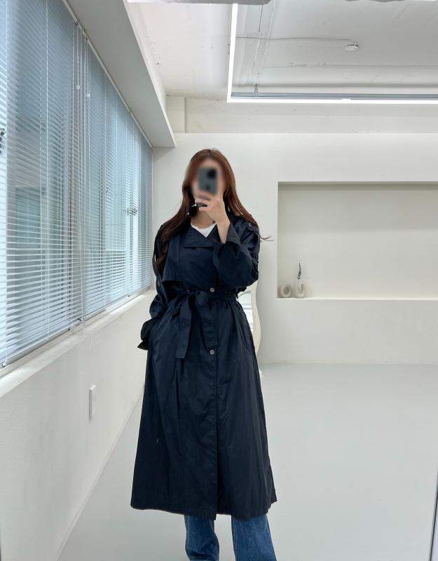 23SS 몽클레르 여성 Deva 트렌치코트 블랙컬러 1C00040 M2760 999