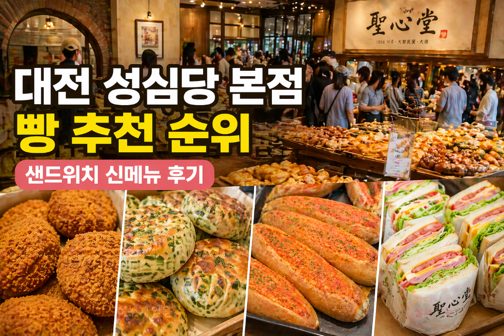 성심당 빵 BEST 5, 이것만 먹으면 후회 없다