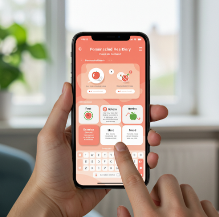 스마트폰 앱 활용, 나만의 건강 다이어리 관련 사진