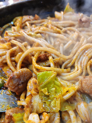 닭갈비 볶아서 익히기