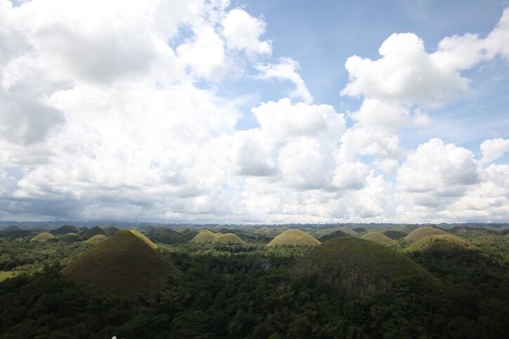 보홀 초콜릿힐 전경 사진