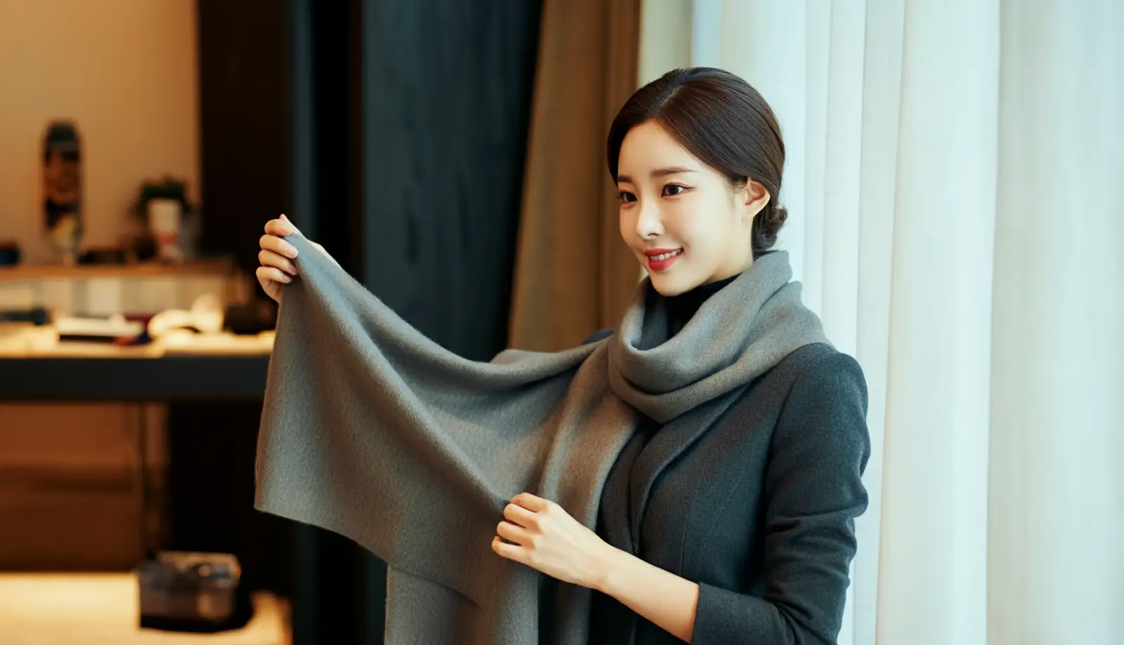 명품을 쇼핑하는 여성