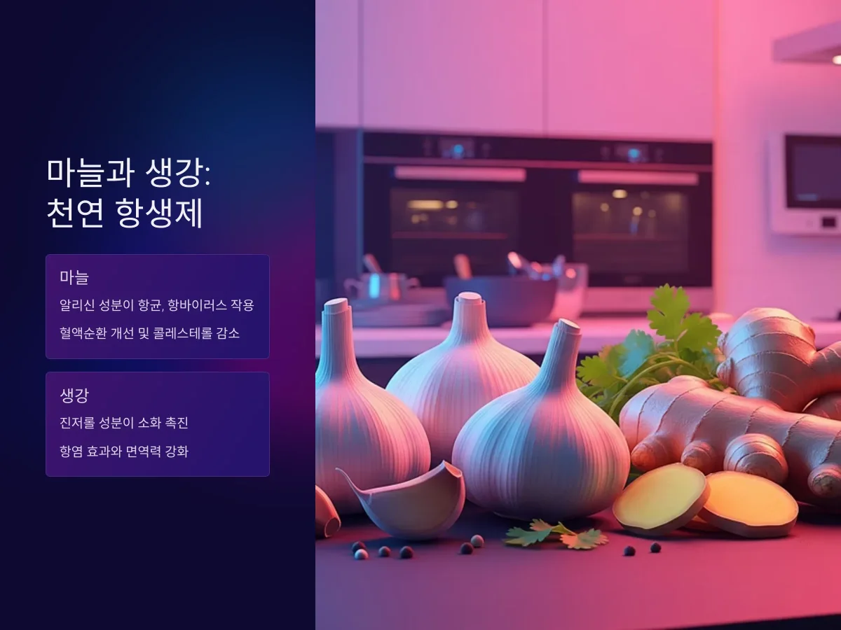 마늘과 생강: 자연이 준 천연 항생제
