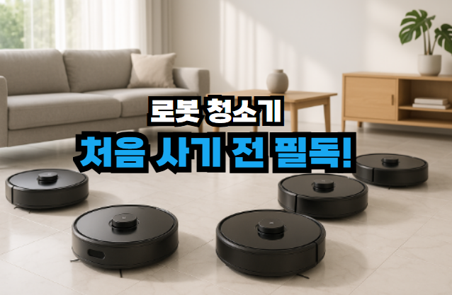 로봇청소기 처음 사기 전 체크리스트