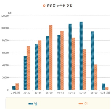 연령별-공무원현황
