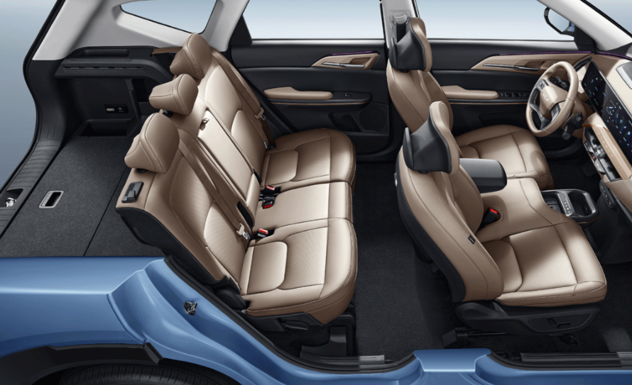 기아 EV5 2열 시트 평탄화 전과 후 비교 사진