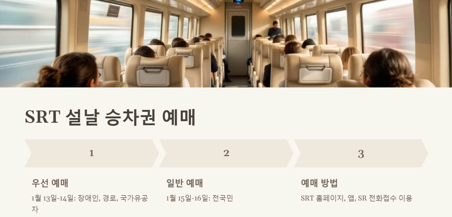 설날 승차권 구매 예매 방법