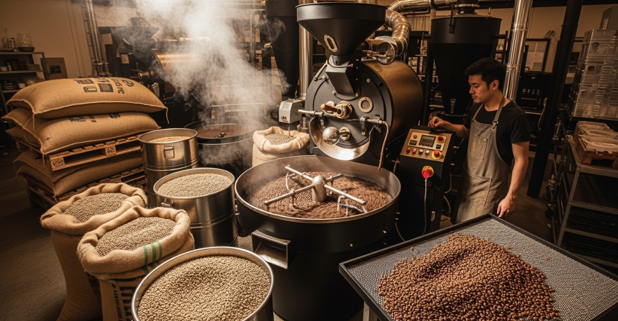 커피 로스팅 관련 사진