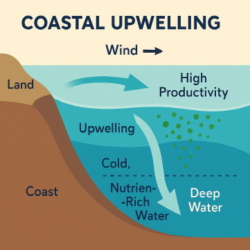 연안 용승(upwelling)의 물리적 메커니즘과 생산성 구조의 변화