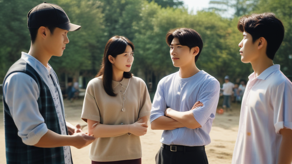 감독과 스태프, 촬영진의 모습