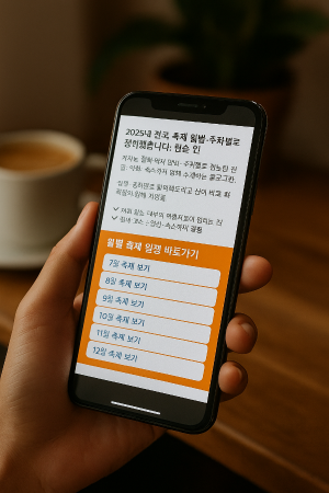 축제정보 확인하기