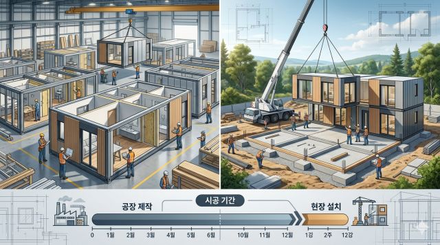 모듈러주택 시공 기간 업체별 비교와 입주 일정 분석 이미지