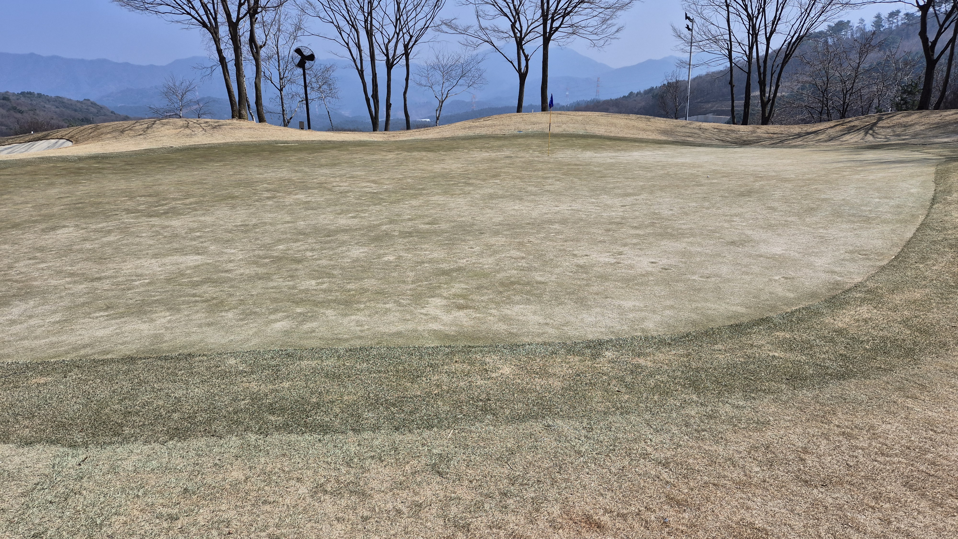 아난티코드gc 잣나무-느티나무 코스 그린 관리상태