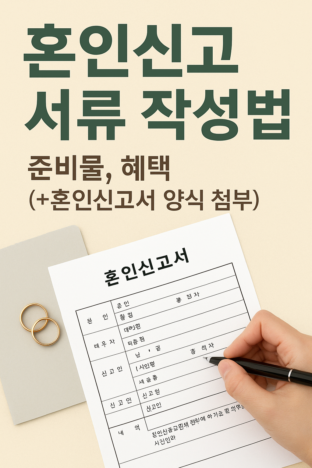 혼인신고서 양식 다운