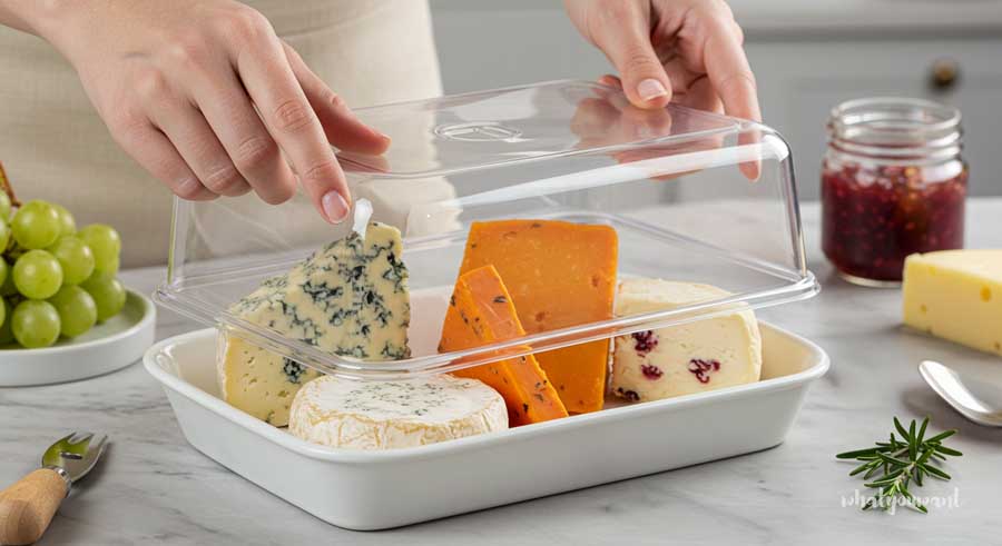 치즈 보관법, 전용용기 사용