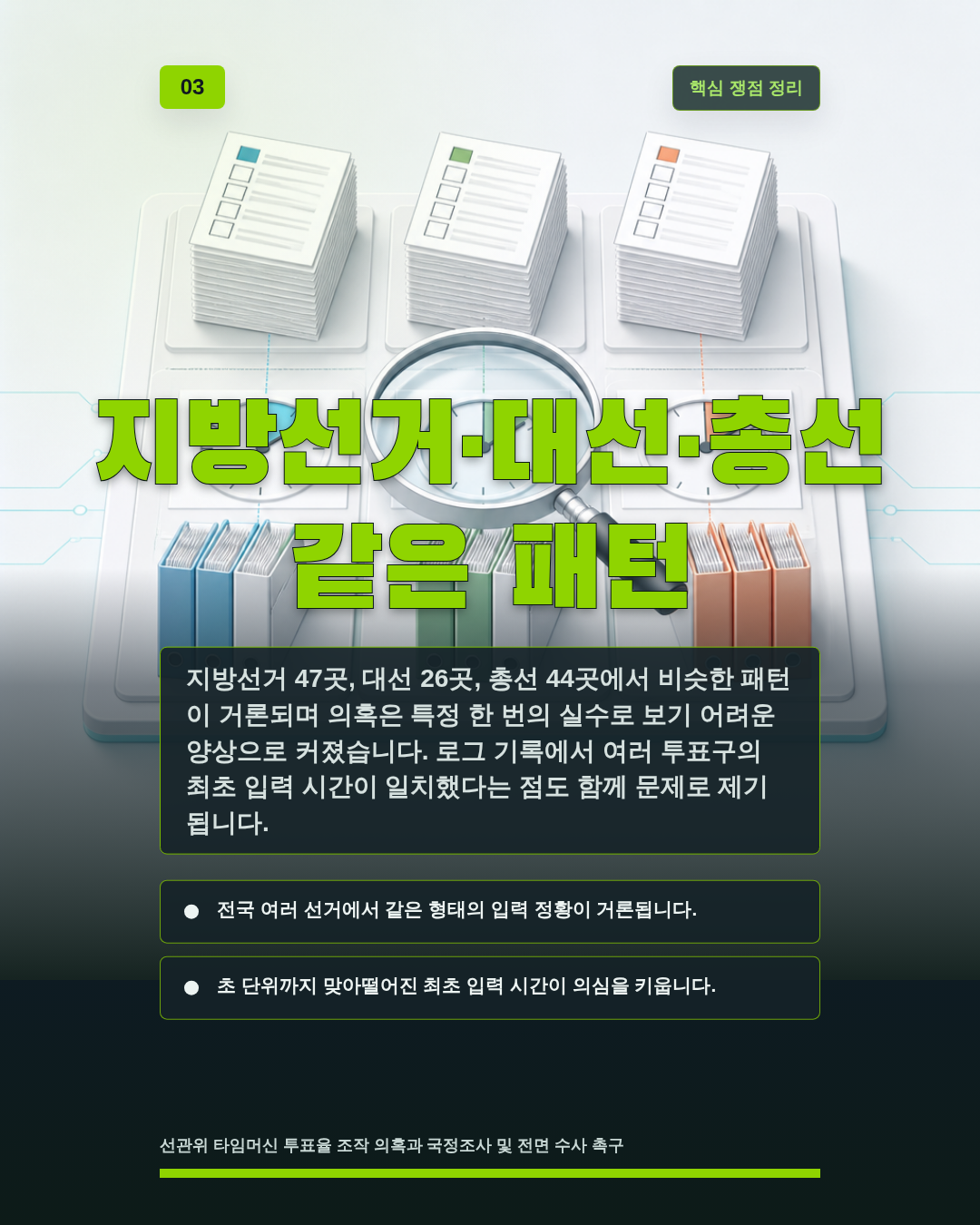 지방선거·대선·총선 같은 패턴