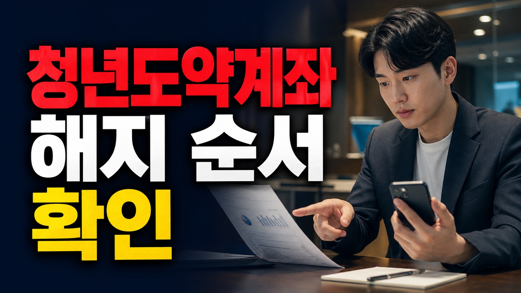 청년미래적금 갈아타기 6월만 가능할까? 청년도약계좌 해지 순서 확인 관련 핵심 정보를 상징적으로 보여주는 썸네일 이미지