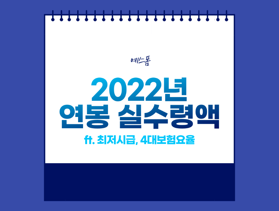 2022년 연봉 실수령액