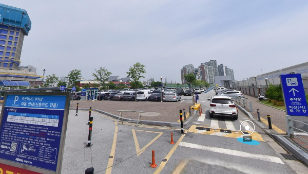 익산역 서주차장 전경