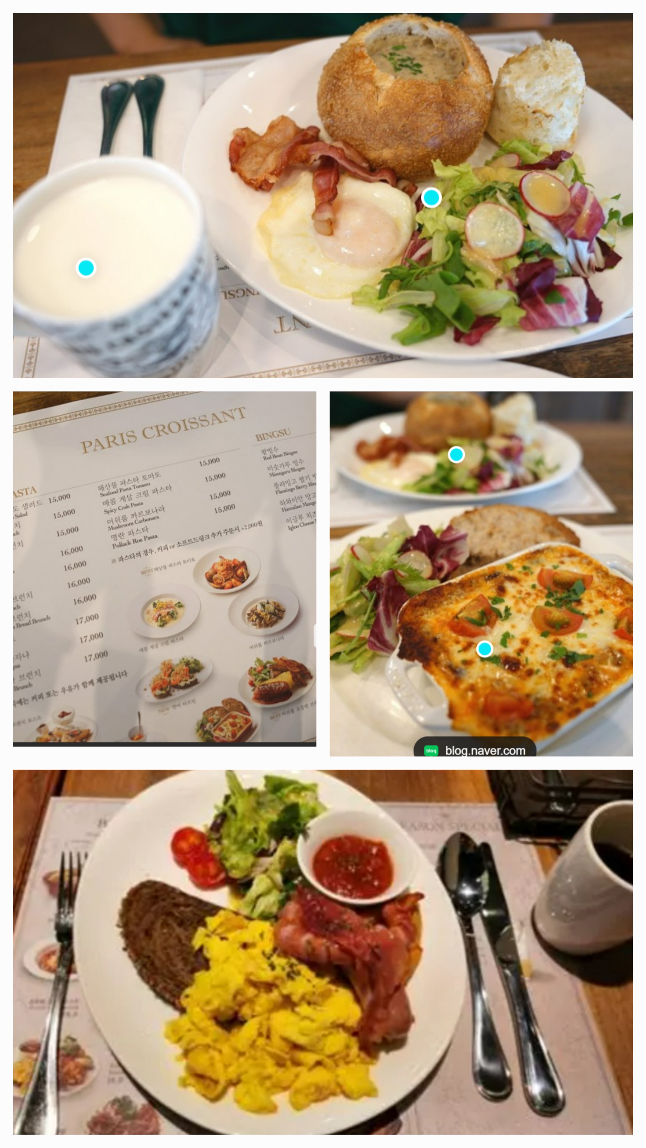 🥐 파리크로와상 – 브런치 대표 메뉴 & 가격 (2025년 기준 예상)