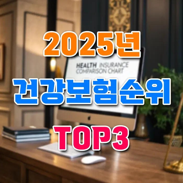 2025년 건강 보험 순위 TOP3