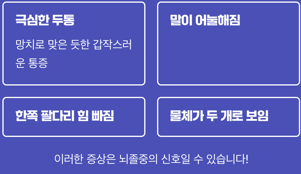 이런 신호는 응급실로! (절대 놓치면 안 될 위험 신호)