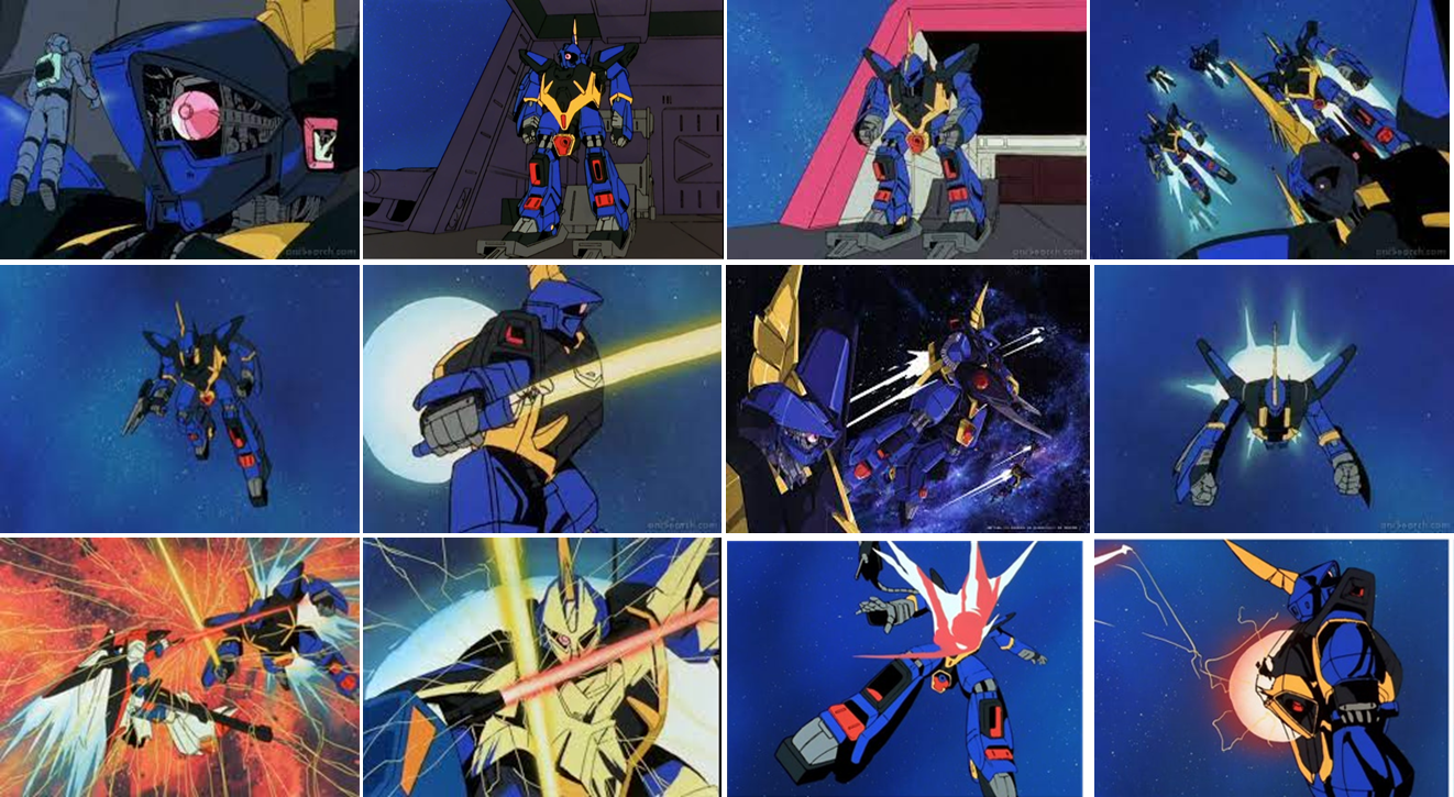 기동전사 제타건담 애니메이션에 등장하는 바잠 이미지입니다.