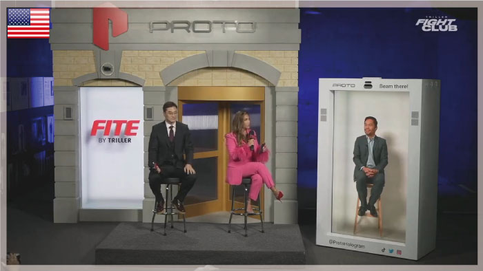 The US hologram official press conference