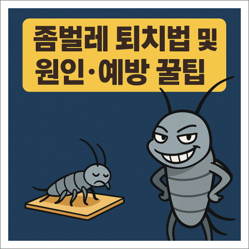 좀벌레 퇴치법 및 원인,예방 꿀팁!